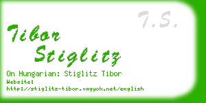 tibor stiglitz business card